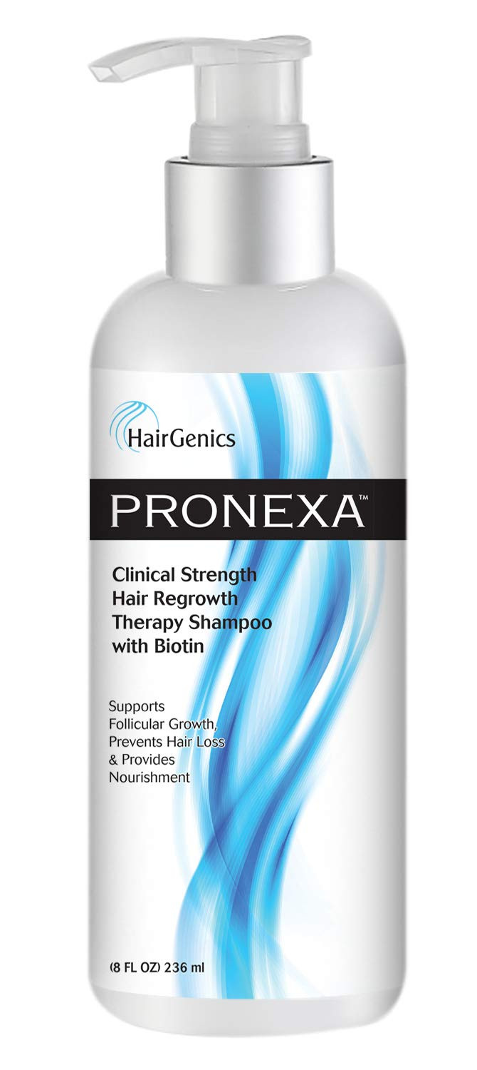 Hairgenics Pronexa Clinical Strength Hair Growth & Regrowth Therapy Hair Loss Shampoo With Biotin, Collagen, And Dht Blockers For Thinning Hair, 8 Fl. Oz