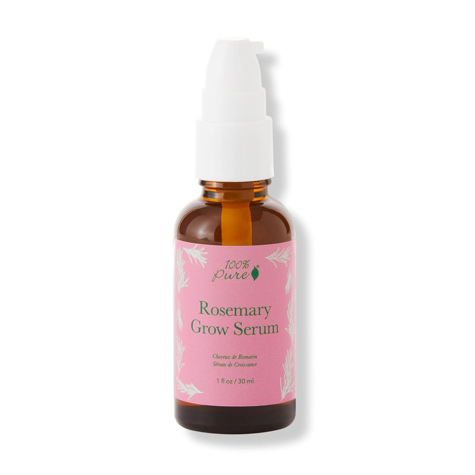 100% Pure Rosemary Oil Grow Hair Serum Stimulating & Invigorating Regrowth Haircare For Thinning & Hair Loss - Plant Essentials Thickening Tonic & Dry Scalp Treatment For Women & Men - Vegan - 1 Fl Oz