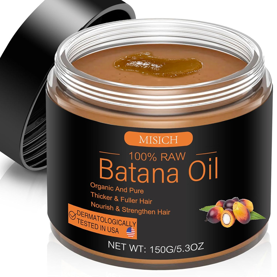 Raw Batana Oil For Hair Growth, 100% Natural Pure Dr. Sebi Botana Oil From Honduras, Unrefined Organic For Prevent Hair Loss, Enhances Thickness For Men & Women 5.3 Oz Raw Batana Oil For Hair Growth, 100% Natural Pure Dr. Sebi Botana Oil From Honduras, Unrefined Organic For Prevent Hair Loss, Enhances Thickness For Men & Women 5.3 Oz