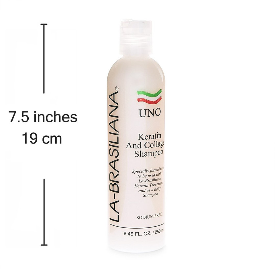 La-Brasiliana Uno Keratin And Collagen Shampoo, 16.9 Fl.Oz