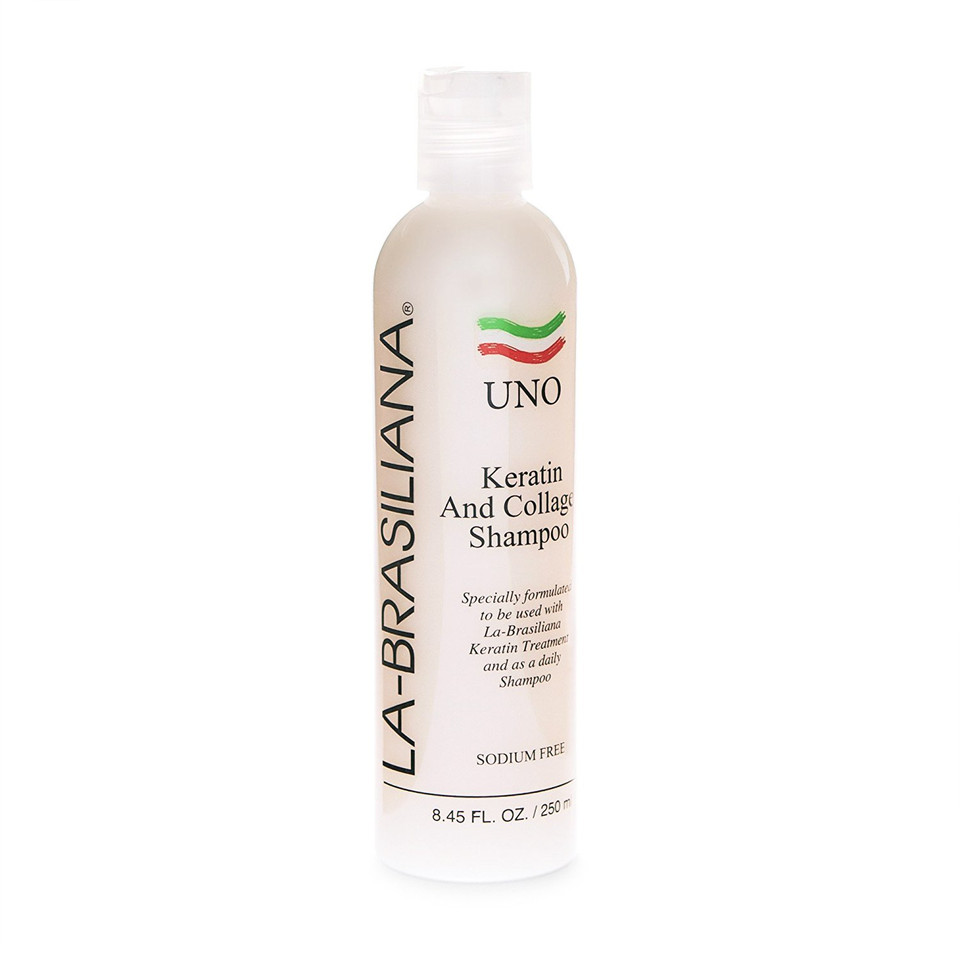 La-Brasiliana Uno Keratin And Collagen Shampoo, 16.9 Fl.Oz