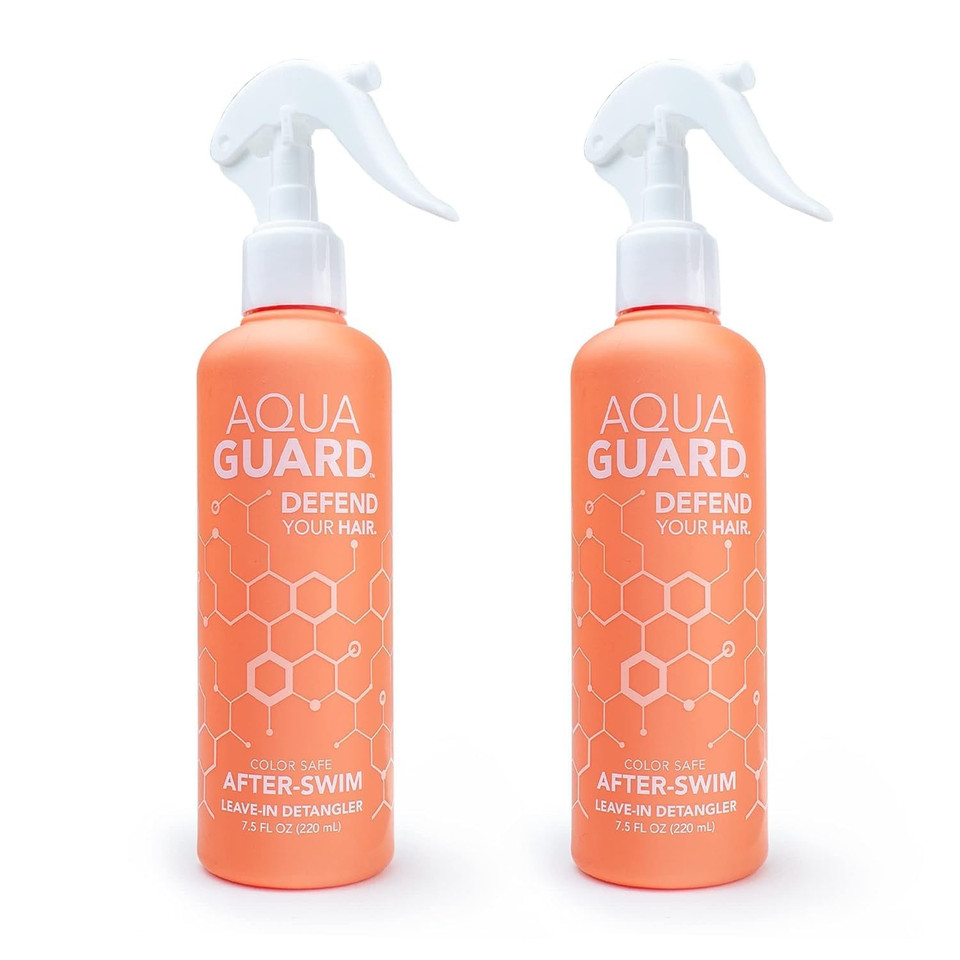 Aqua Guard After-Swim Uv Leave-In Detangler - Detangles, Softens & Shields Hair From Uv Rays - Paraben & Gluten Free, Vegan, Color Safe, Leaping Bunny Certified (2-Pack)
