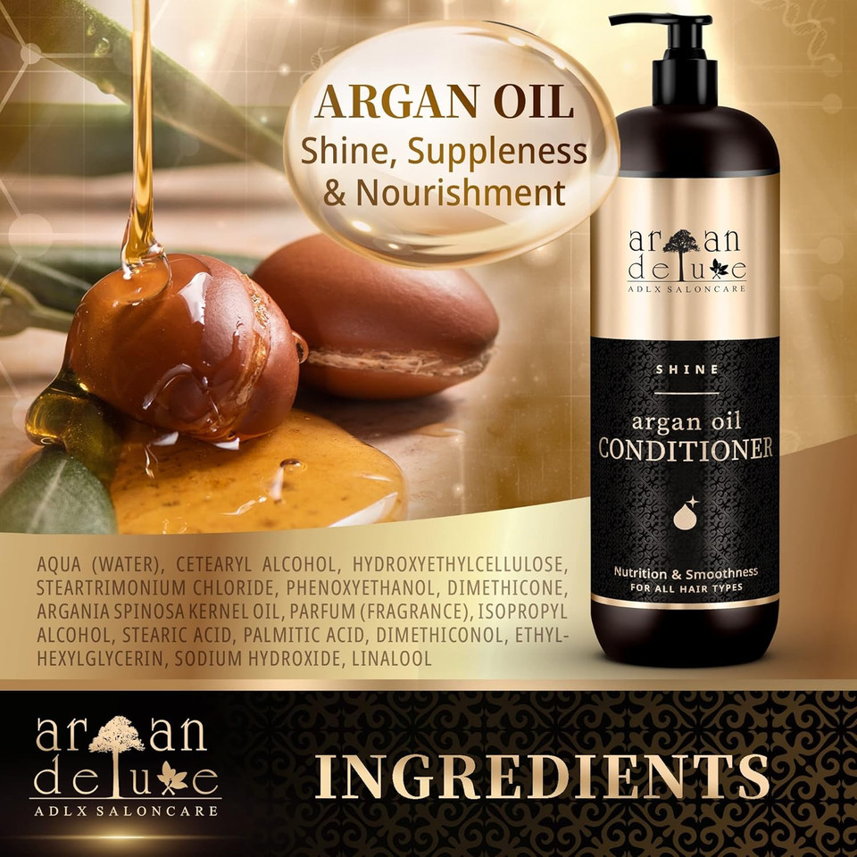 Conditioner In Professional Quality 33.8 Fl Oz - Highly Nourishing With Argan Oil For Smoothness And Shine