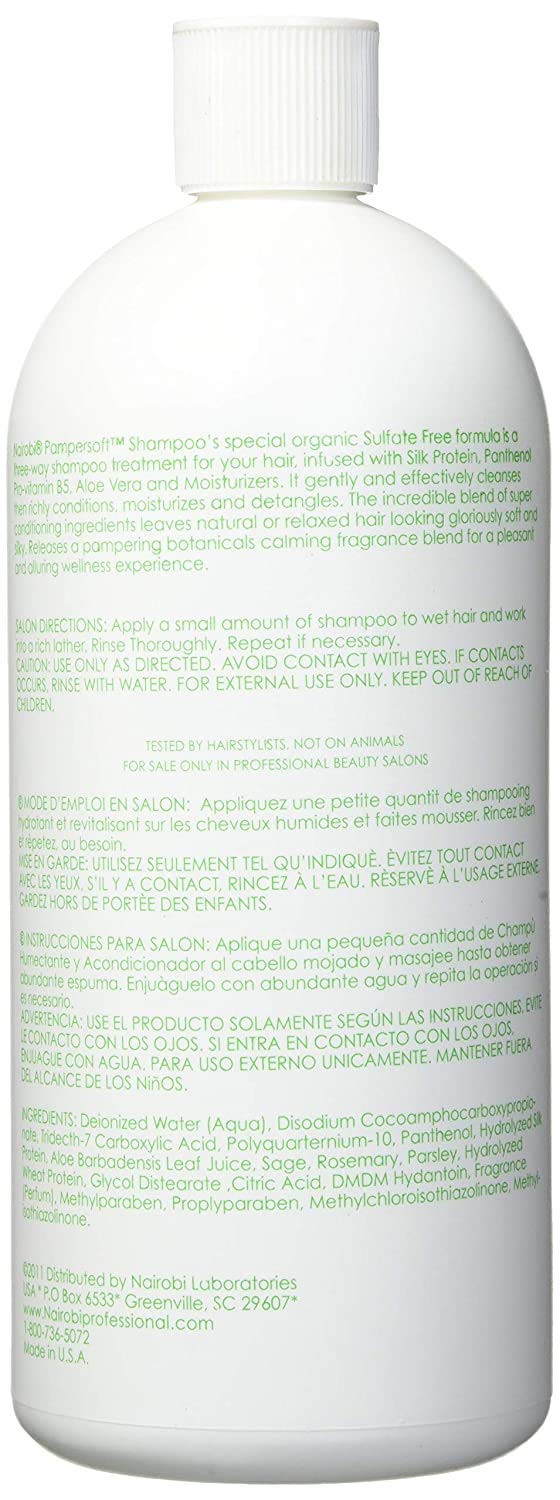 Nairobi Pamper Moisturizing Conditioning Shampoo 32 Oz. Shampoo Unisex