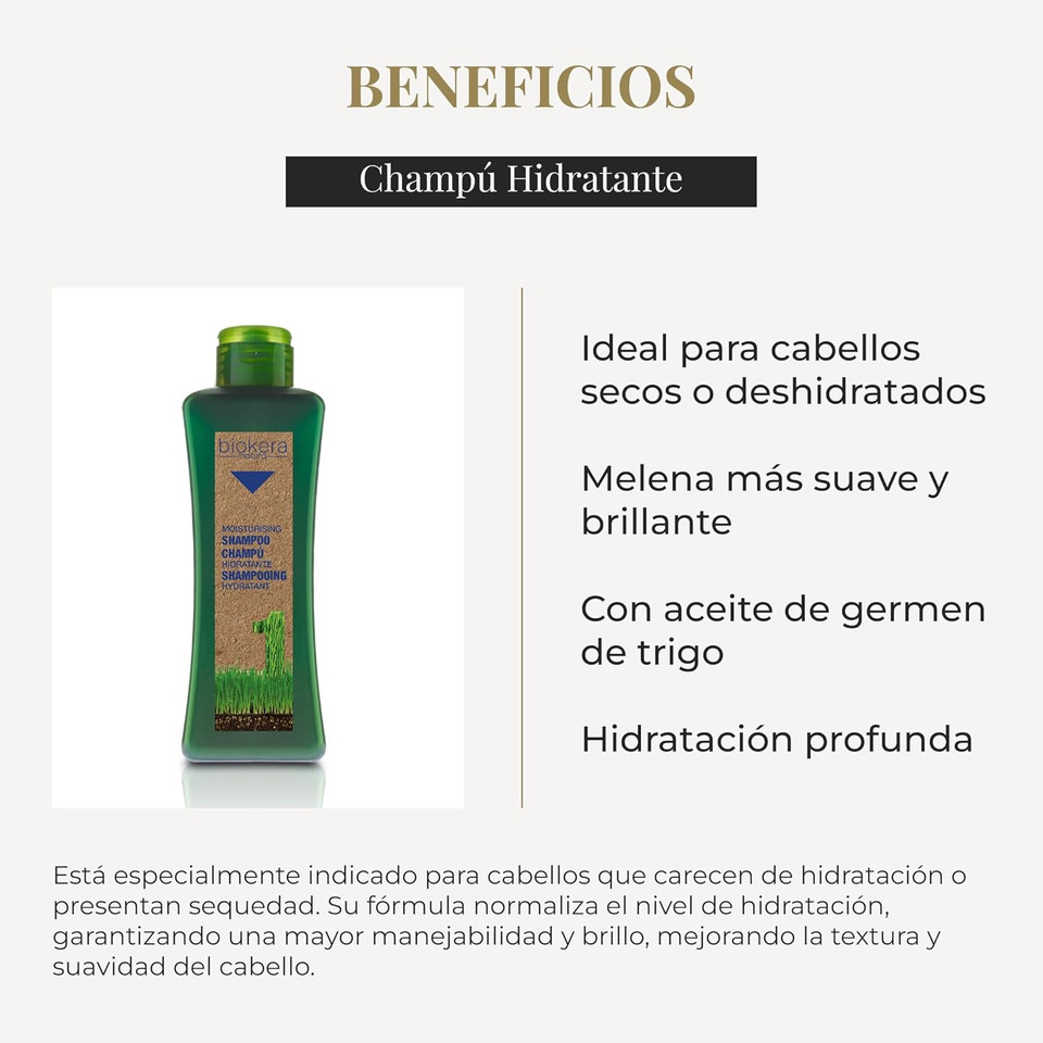 Salerm Biokera Natura Moisturizing Shampoo For Unisex, 10.8 Ounce