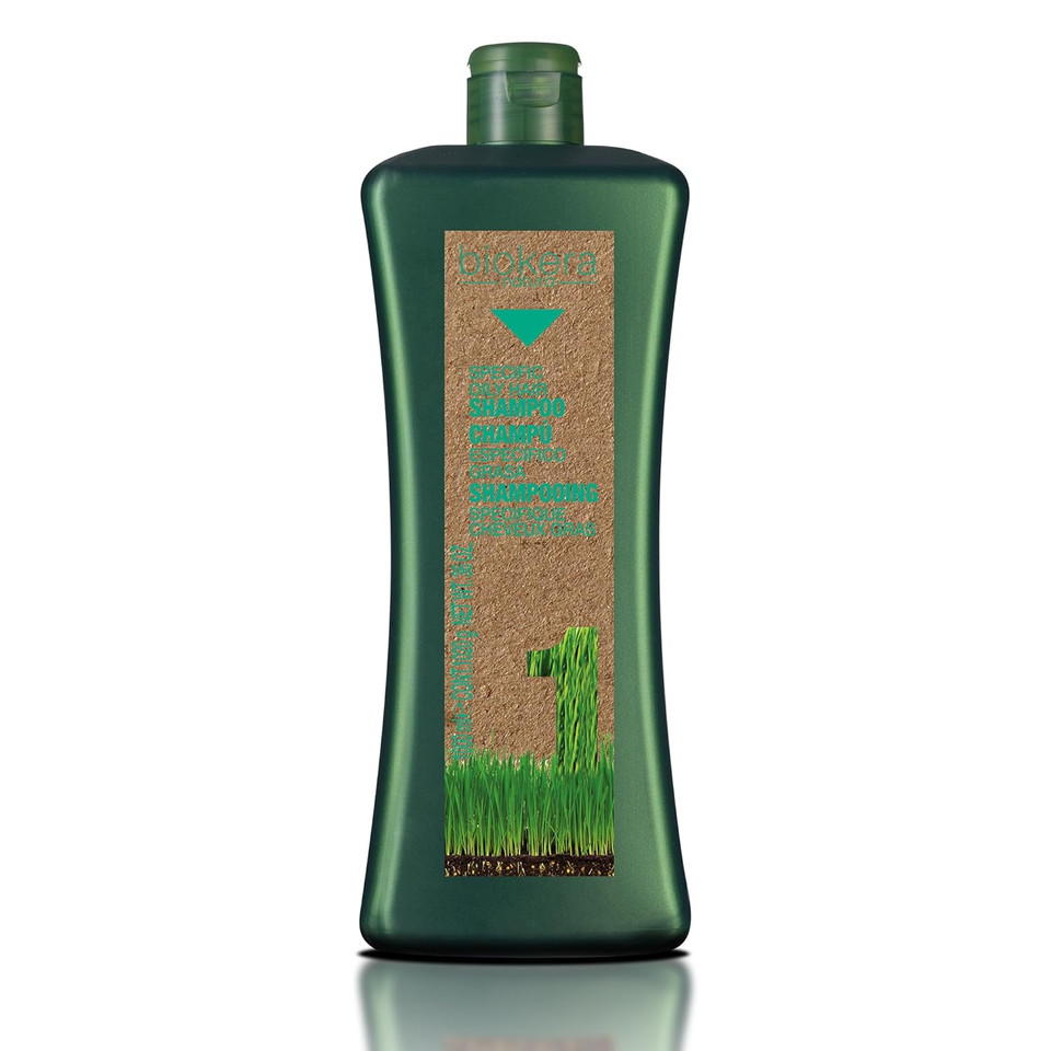 Salerm Cosmetics Biokera Natura Shampoo Specific Grease  1000 Ml