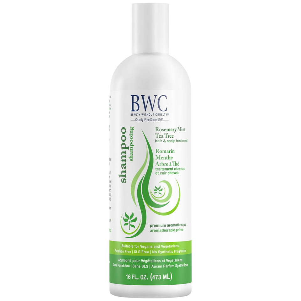 Beauty Without Cruelty Shampoo, Clarifying Rosemary Mint Tea Tree  Aromatherapy Hair & Scalp Treatment, Sls-Free, Vegan-Friendly & Cruelty-Free, 16 Oz