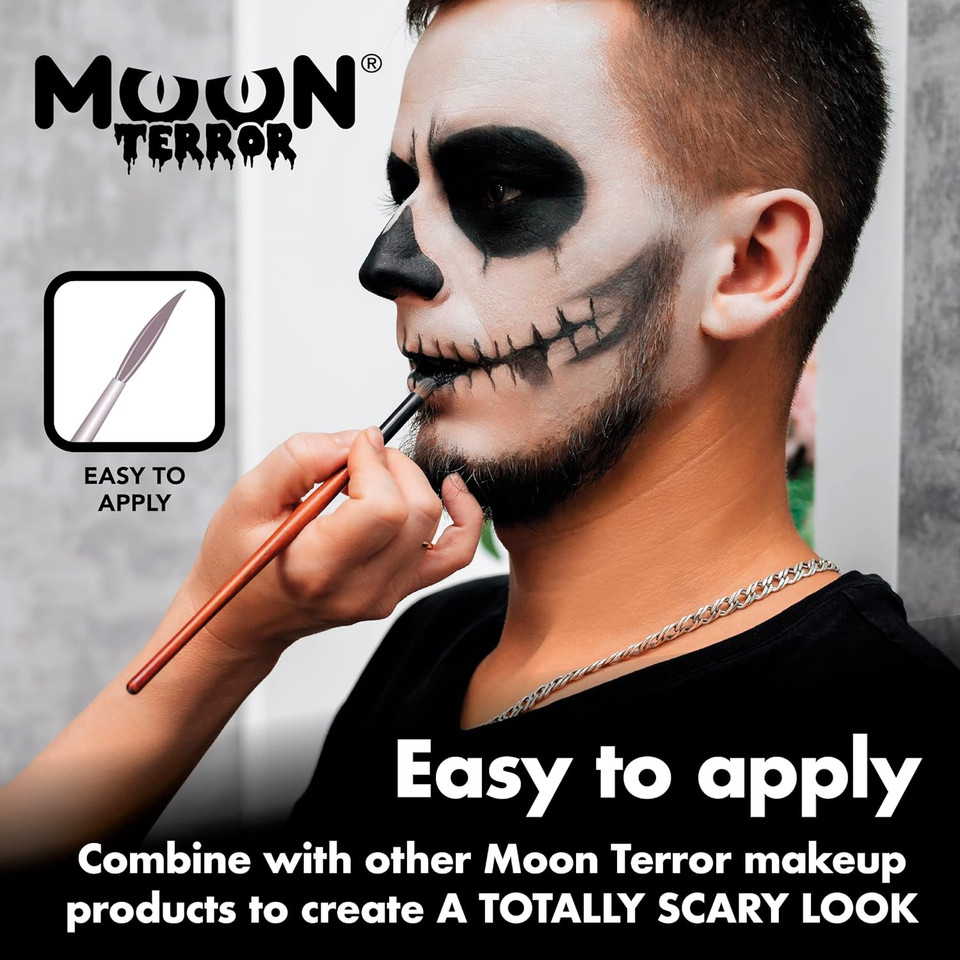 Halloween Face Paint Body Paint By Moon Terror - Set Of 4 - Sfx Make Up, Special Effects Make Up - 0.40Fl Oz