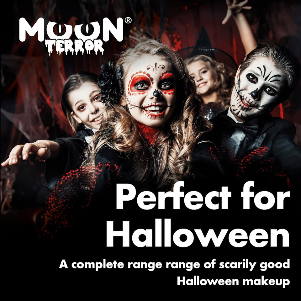 Halloween Face Paint Body Paint By Moon Terror - Set Of 4 - Sfx Make Up, Special Effects Make Up - 0.40Fl Oz