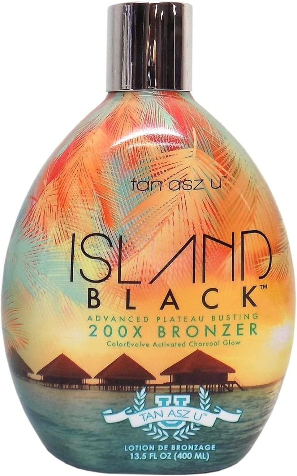 Tan Asz U Island Black 200X Plateau-Busting Bronzer Tanning Lotion, Ultra-Dark Formula For Deep Color & Silky Skin Finish, 13.5 Oz Indoor Tanning Lotion Tan Asz U Island Black 200X Plateau-Busting Bronzer Tanning Lotion, Ultra-Dark Formula For Deep Color & Silky Skin Finish, 13.5 Oz Indoor Tanning Lotion