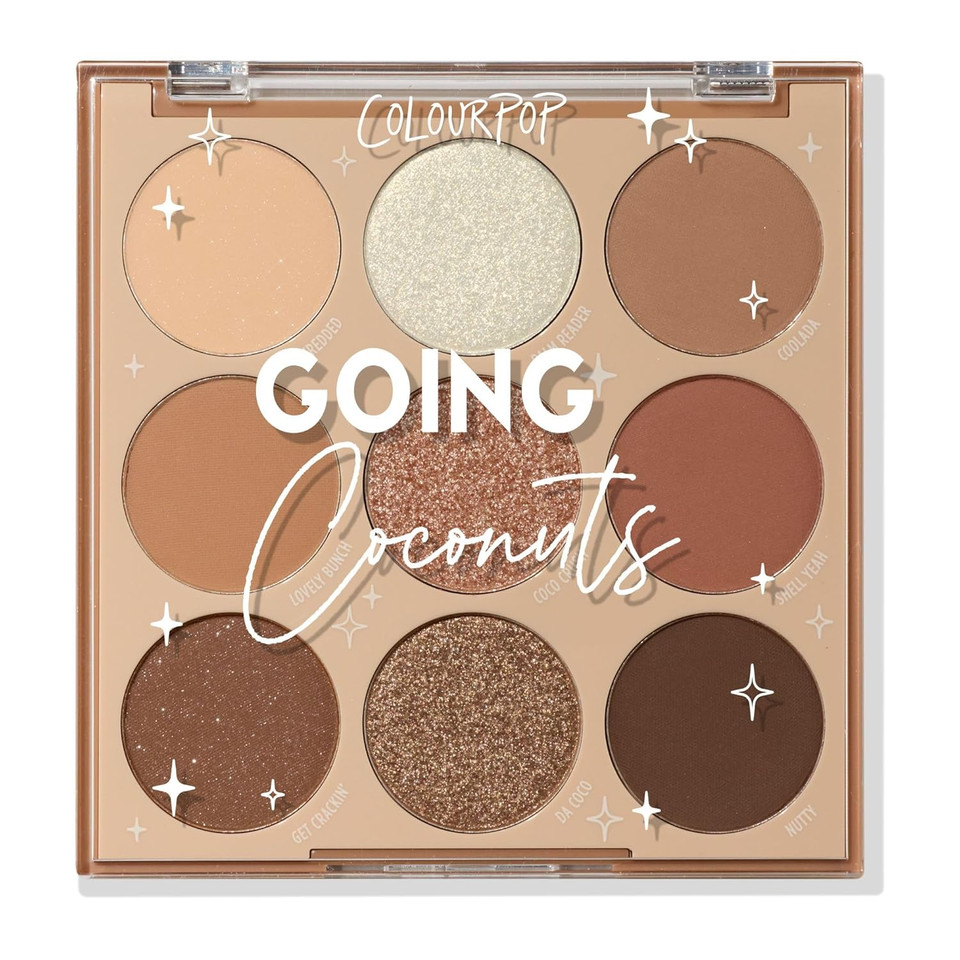 Colourpop Eyeshadow Palette - Eye Makeup Palette With Matte, Metallic, Matte Sparkle & Glitter Finishes - High-Pigment Eye Makeup With A Long-Wearing Formula - Feelin' Toasty (0.3 Oz)