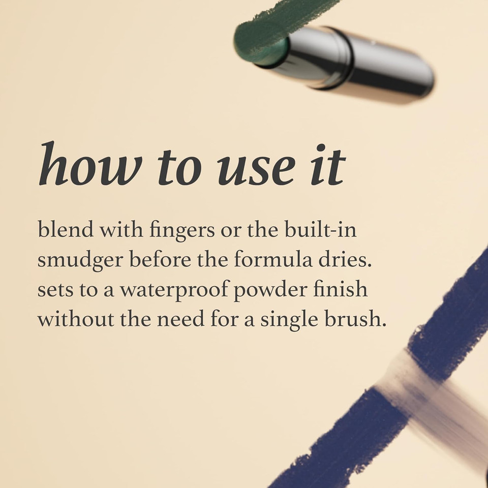 Julep 3Pc Set: Eyeshadow 101 Crème-To-Powder Eyeshadow Stick Duo In Beachy & Smoky Tawny Matte + When Pencil Met Gel Long-Lasting Eyeliner Pencil In Clay Matte - Blendable, Smudge-Resistant Makeup