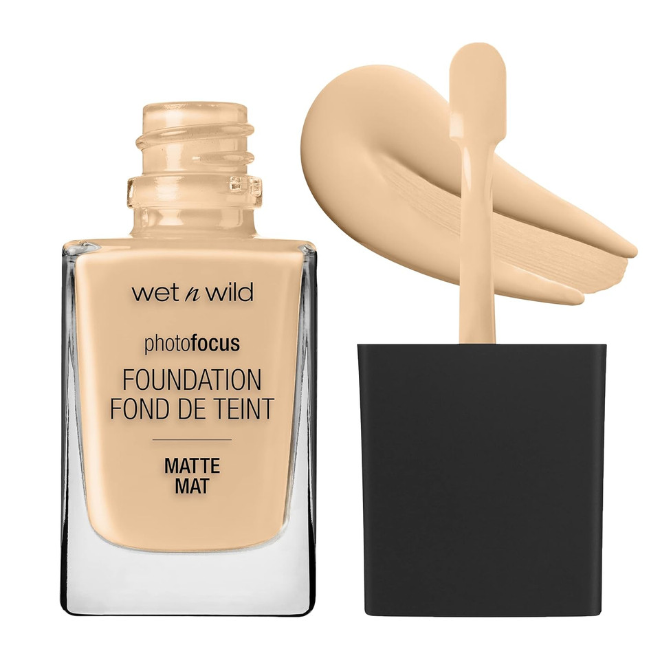 Wet N Wild Photo Focus Matte Liquid Foundation Soft Beige, Vegan & Cruelty-Freesoft Beige1 Fl Oz (Pack Of 1)