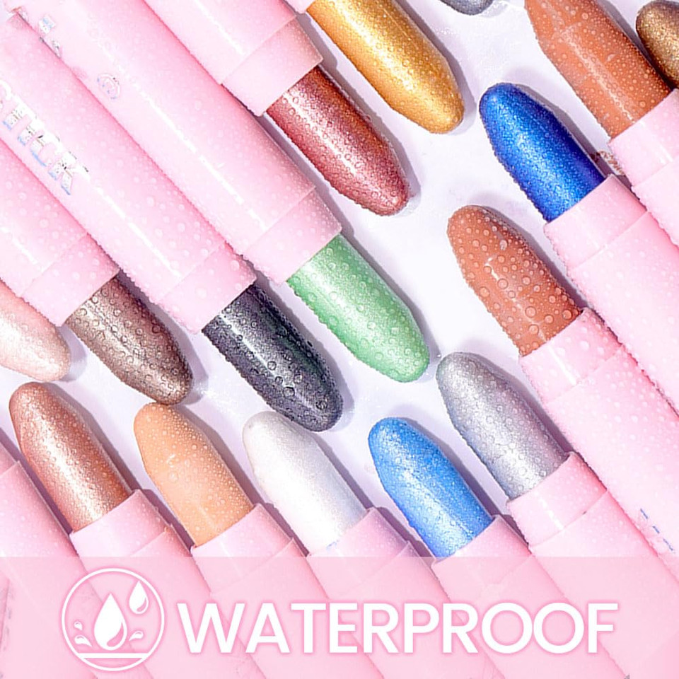 Kaely 2In1 Cream Eye Shadow Brightener Sticks For Eyes, Pencil Eyeshadow Applicator Stick Waterproof Pigmented, Eye Shadow Palette Highlighter Makeup, Sombras Para Ojos, 09 Violet Shimmer Kaely 2In1 Cream Eye Shadow Brightener Sticks For Eyes, Pencil Eyeshadow Applicator Stick Waterproof Pigmented, Eye Shadow Palette Highlighter Makeup, Sombras Para Ojos, 09 Violet Shimmer