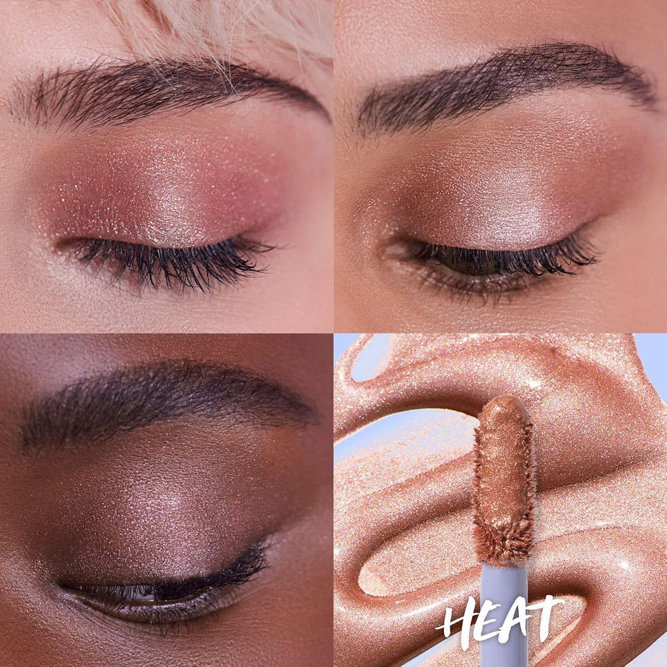 Kosas 10-Second Eye Gel Watercolor Eyeshadow: Moisturizing And Brightening Shimmer Eyeshadows - Heat Kosas 10-Second Eye Gel Watercolor Eyeshadow: Moisturizing And Brightening Shimmer Eyeshadows - Heat