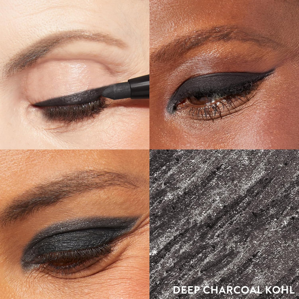 Laura Geller New York Kajal Longwear Kohl Eyeliner Pencil - Deep Charcoal Kohl - Caffeine And Vitamin E - Smooth & Blendable Liner - Built-In Sharpener Laura Geller New York Kajal Longwear Kohl Eyeliner Pencil - Deep Charcoal Kohl - Caffeine And Vitamin E - Smooth & Blendable Liner - Built-In Sharpener