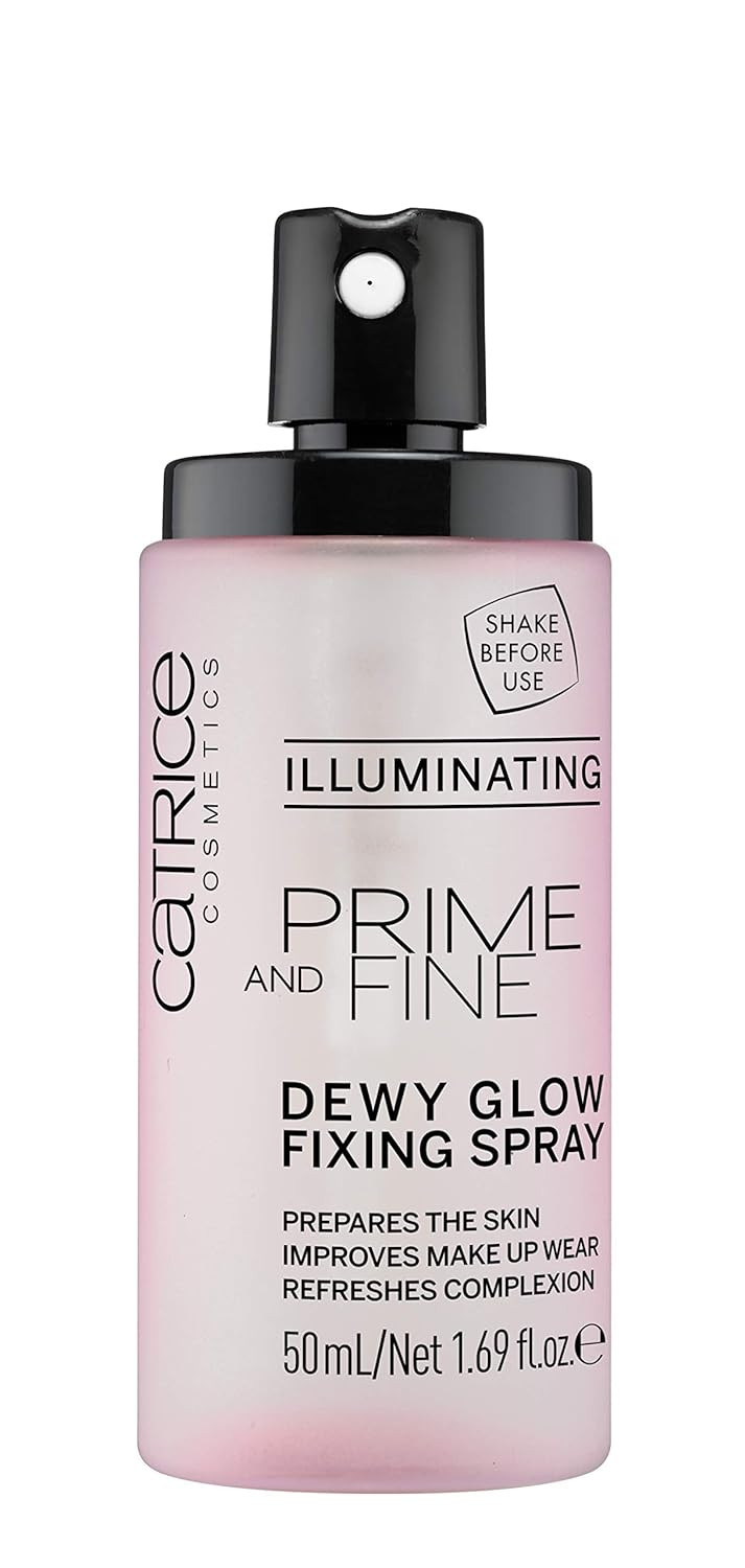 Catrice | Prime & Fine Illuminating Dewy Glow Spray | Transparent And Fast Drying Fixing Spray| Paraben Free & Vegan | Cruelty Free (Pack Of 3)Pack Of 3