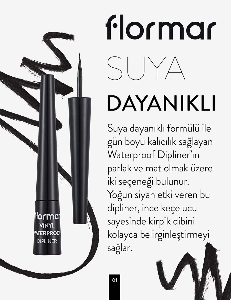 Waterproof Vinyl Dipliner In Black By Flormar Lebanon