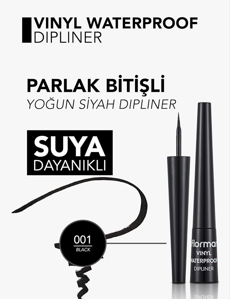 Waterproof Vinyl Dipliner In Black By Flormar Lebanon