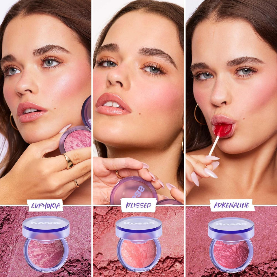 Kosas Blush Is Life Talc-Free Dimensional Blush Baked With Squalane & Hyaluronic Acid  Long Wear, Safe For Sensitive Skin - Hype