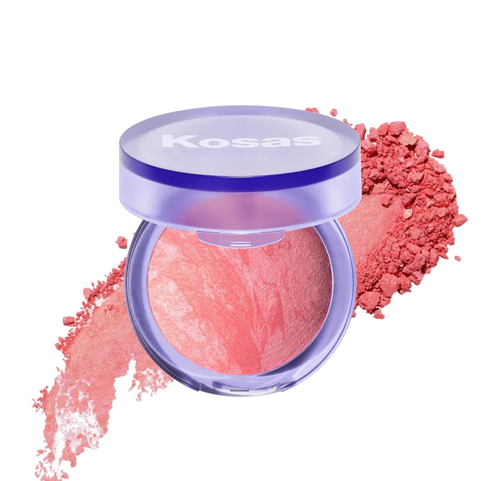 Kosas Blush Is Life Talc-Free Dimensional Blush Baked With Squalane & Hyaluronic Acid  Long Wear, Safe For Sensitive Skin - Thrill