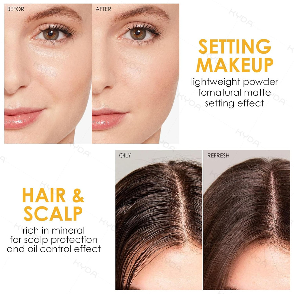Kyda 2 Pcs Mineral Sunscreen Powder For Face & Scalp, Mineral Scalp Sunscreen Spf 35, Lasting Oil Control Matte Loose Setting Powder, Lightweight Breathable For All Skin Type, Medium Kyda 2 Pcs Mineral Sunscreen Powder For Face & Scalp, Mineral Scalp Sunscreen Spf 35, Lasting Oil Control Matte Loose Setting Powder, Lightweight Breathable For All Skin Type, Medium