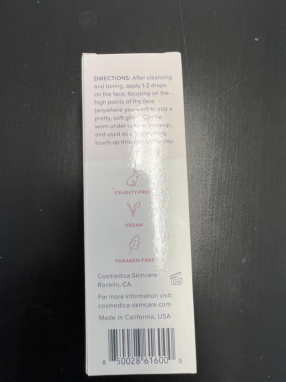 Illuminating Rose Gold Facial Serum Elixir With Hydrating Aloe And Hyaluronic Acid For A Light Highlighting Primer - Natural Makeup Or No Makeup Look With Dewy Finish (2 Oz.)