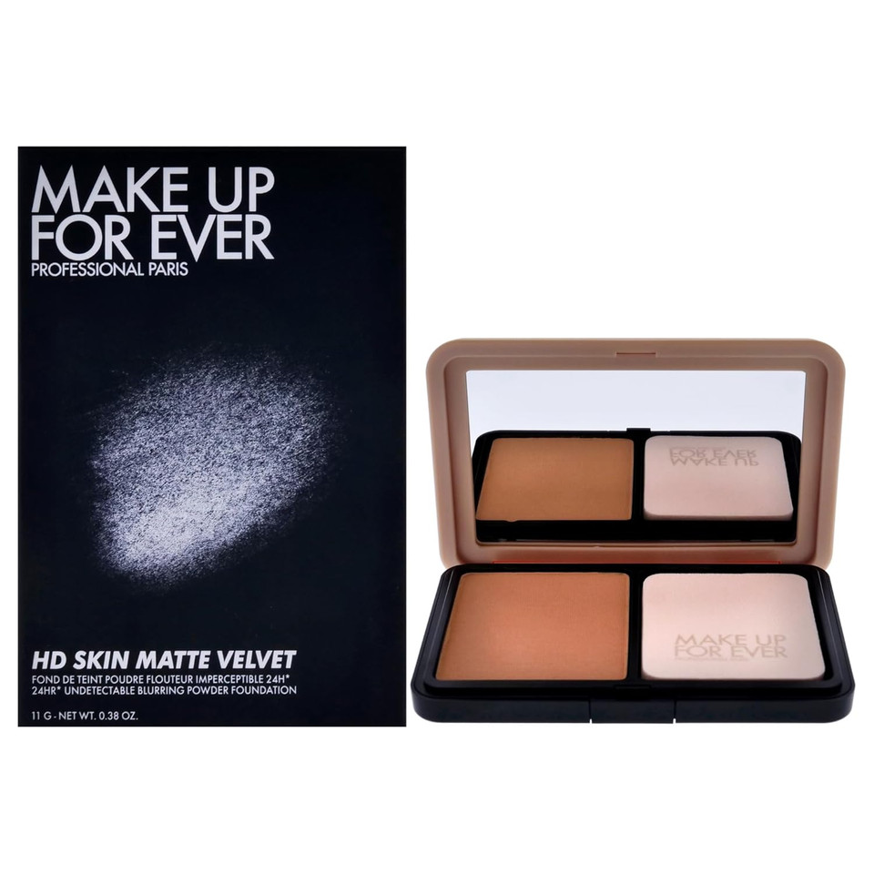Make Up For Ever Hd Skin Matte Velvet Undetectable Longwear Blurring Powder Foundation 1Y18 Warm Cashew