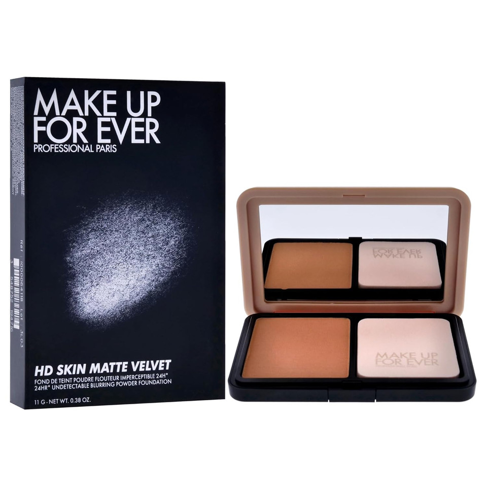 Make Up For Ever Hd Skin Matte Velvet Undetectable Longwear Blurring Powder Foundation 1Y18 Warm Cashew