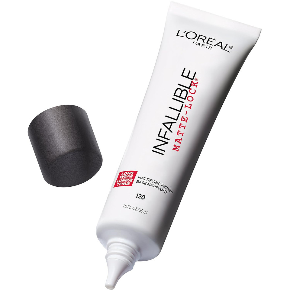 LOréal Paris Makeup Infallible Pro Matte-Lock Longwear Mattifying Face Primer, 1 ounce