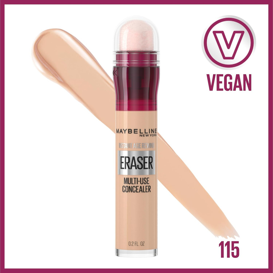 Maybelline Instant Age Rewind Eraser Dark Circles Treatment Multi-Use Concealer, 149, 1 Count (Packaging May Vary)