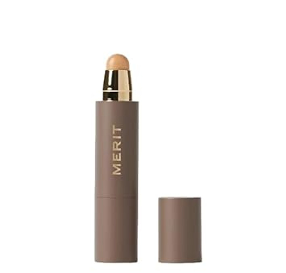 Merit The Minimalist Perfecting Complexion Foundation And Concealer Stick - Ecru (Light With Peach Undertones) 0.23 Oz / 6.S G
