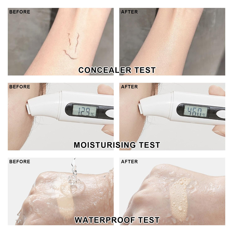 Mushroom Head Air Cushion Bb Cream Cc Cream Moisturizing Liquid Foundation, Concealer - Lasting Makeup Base For Even Skin Tone (#02 Natural)