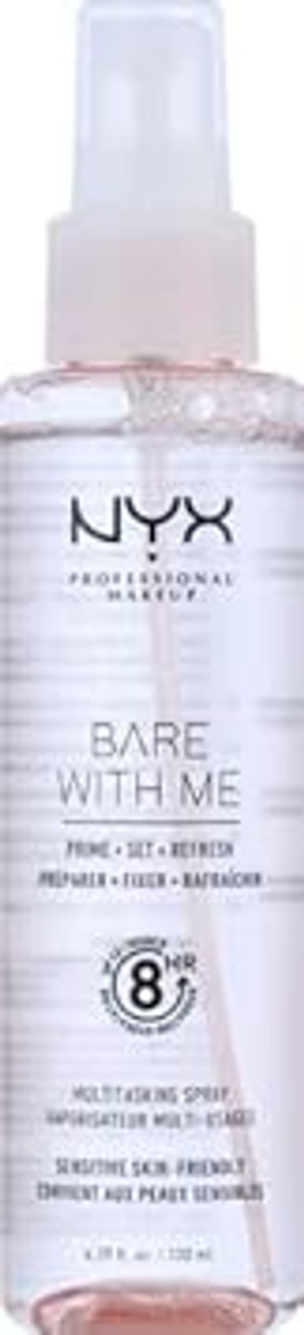 Nyx Professional Makeup Bare With Me Multitasking Face Primer & Makeup Setting Spray, Hydrating Face Mist For Up To 8Hr Wear, Long-Lasting, Vegan Formula