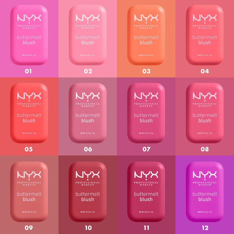 Nyx Professional Makeup Buttermelt Powder Blush, Fade And Transfer-Resistant Blush, Up To 12Hr Make Up Wear, Vegan Formula - U Know Butta