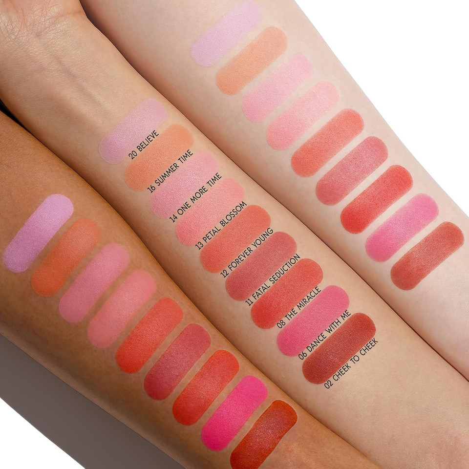 Oulac Orange Luminisers Powdery Blusher For Cheeks Face Glow,Brighten Skin As Highlighter Makeup, Shimmer Blusher,Buildable And Vegan Cosmetics,4.8G F10 Tangerine Tango