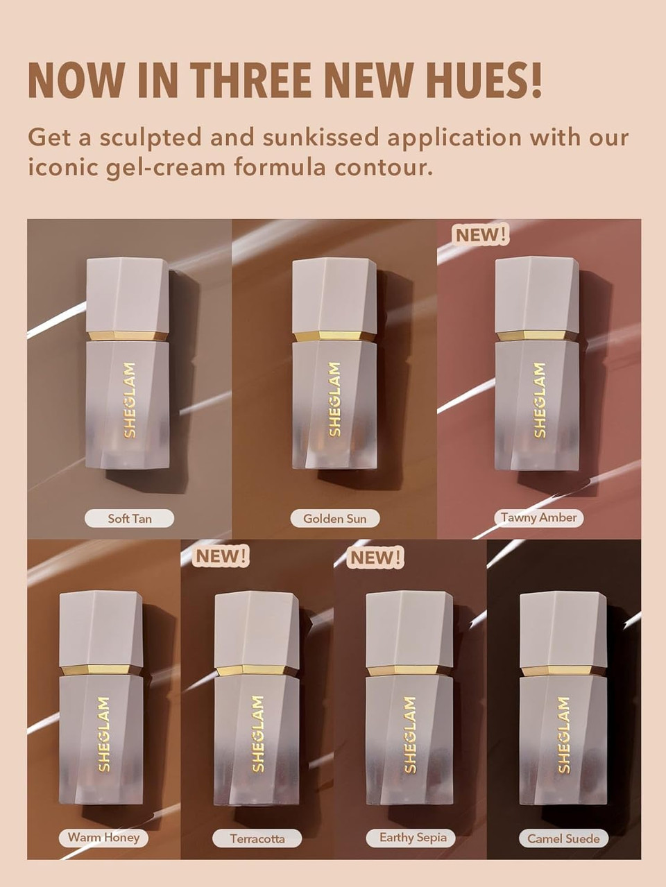 Sheglam Sun Sculpt Cool Toned Liquid Contour Stick Long Lasting Cream Bronzer Makeup - Terracotta