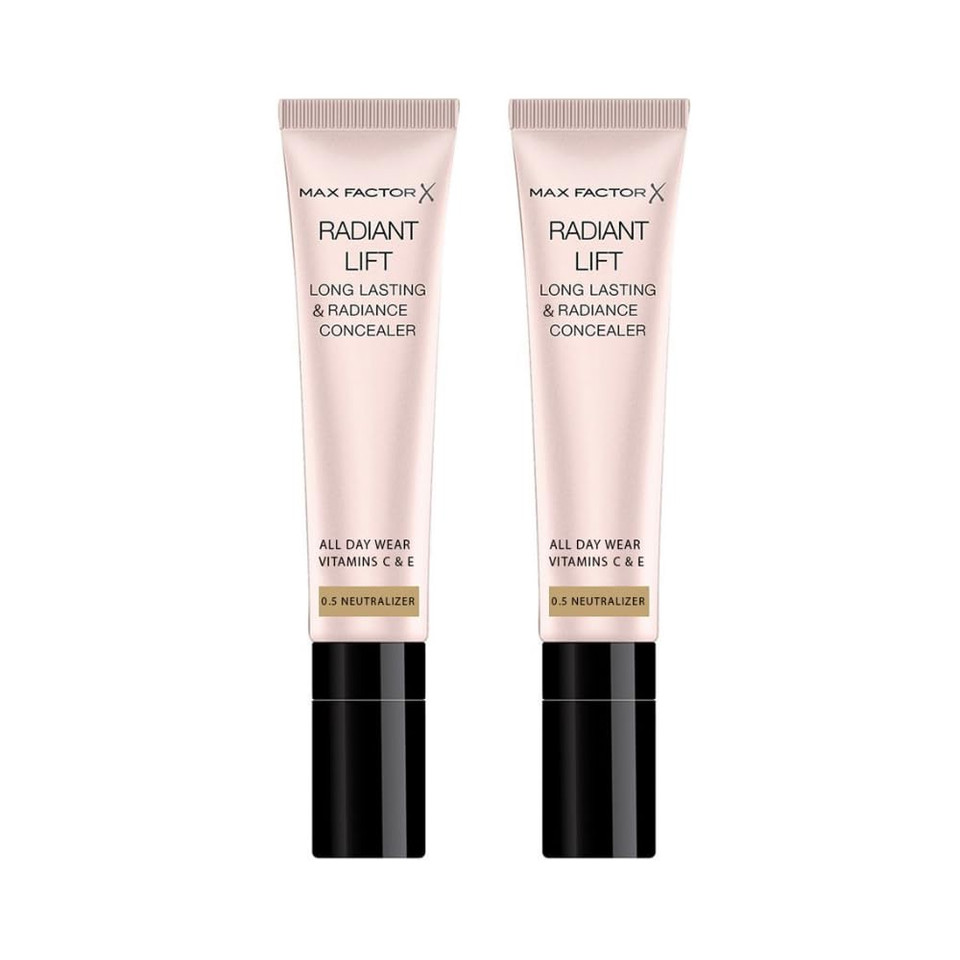2 X Max Factor Radiant Lift Long Lasting Concealer 7Ml - 0.5 Neutralizer