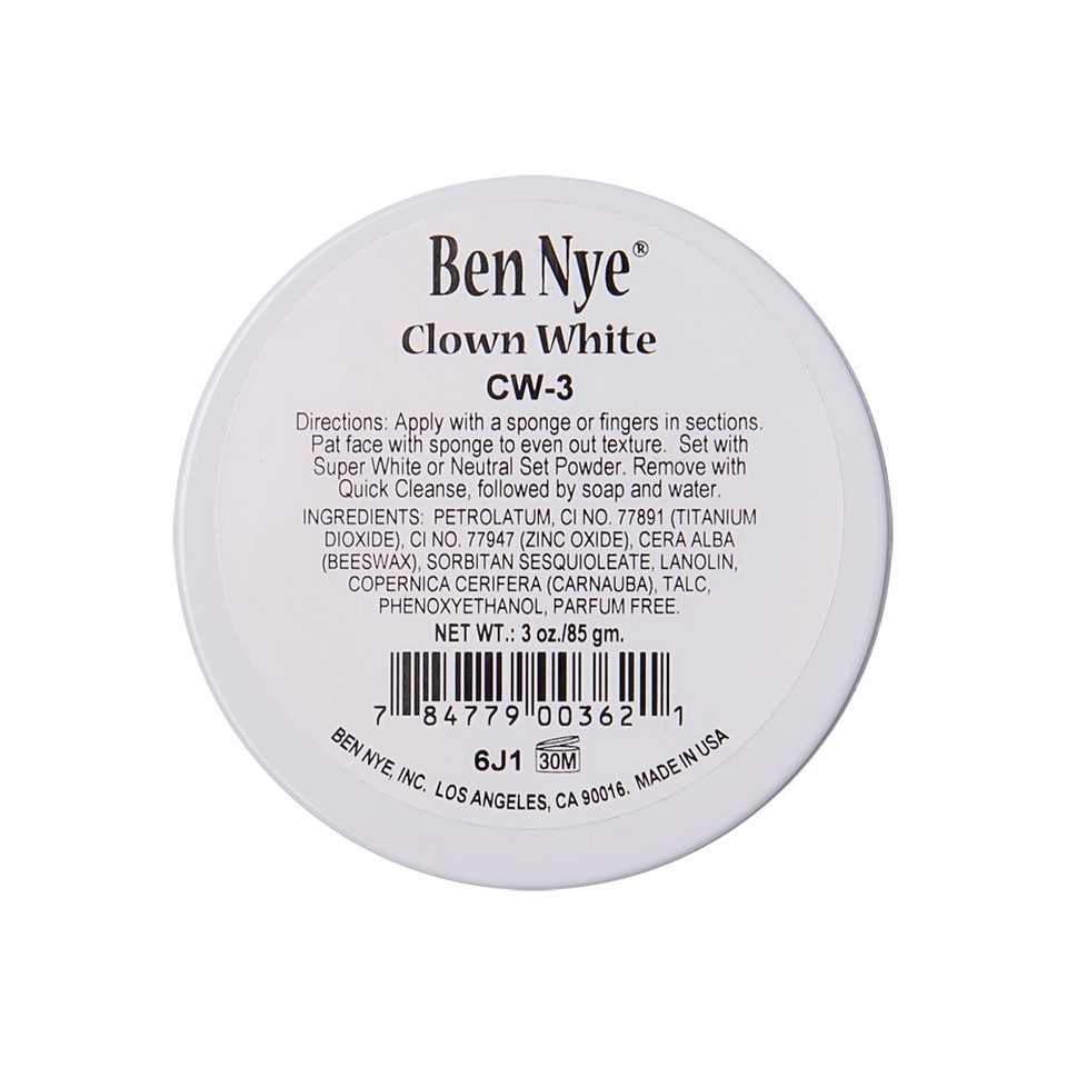 Ben Nye Clown White Makeup ,3 Oz