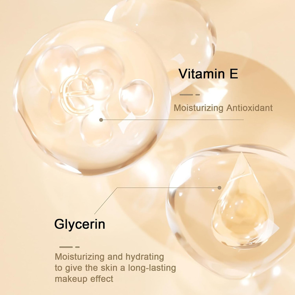 5 Colors Long-Lasting Lightweight Multi-Layer Matte Loose Setting Powder Pressed Face Makeup Concealing Shading Powder Foundation For All Skin Tones, Minimizes Fine Lines & Imperfections