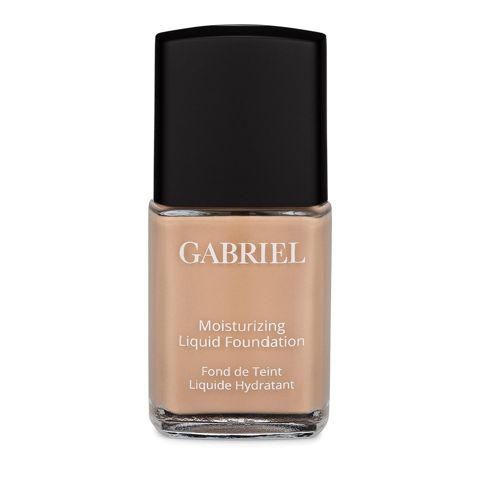 Gabriel Cosmetics Liquid Foundation, Organic Formula- 1 Fl Oz. (Natural Beige, 1.0)