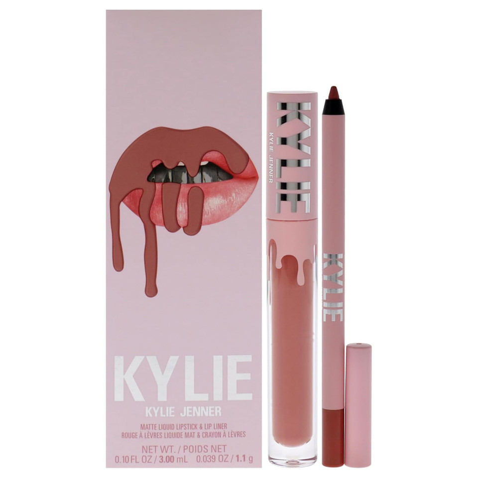Kylie Cosmetics Matte Lip Kit - 802 Candy For Women - 2 Pc 0.10 Oz Matte Liquid Lipstick, 0.03 Oz Lip Liner Kylie Cosmetics Matte Lip Kit - 802 Candy For Women - 2 Pc 0.10 Oz Matte Liquid Lipstick, 0.03 Oz Lip Liner