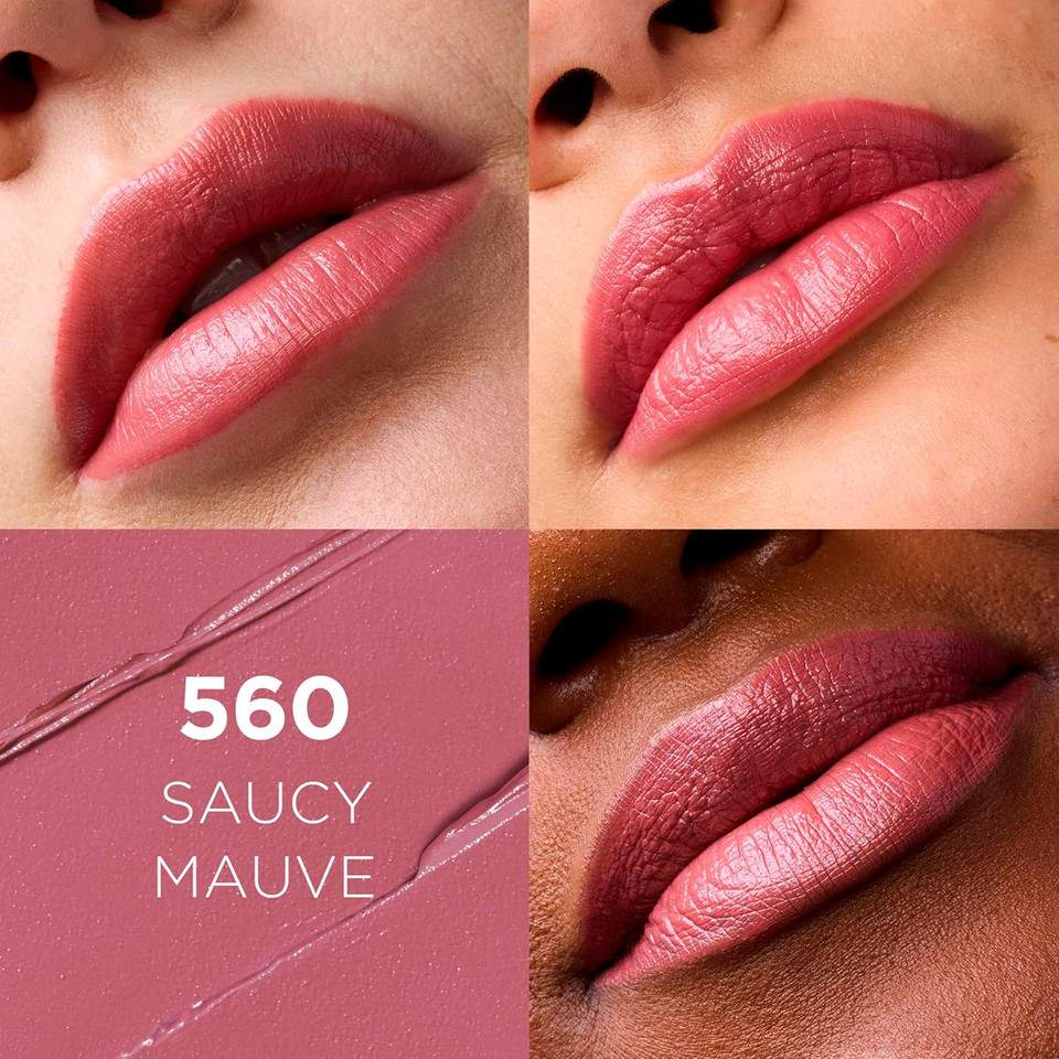 LOréal Paris Colour Riche Original Creamy, Hydrating Satin Lipstick With Argan Oil And Vitamin E, Saucy Mauve , 1 Count