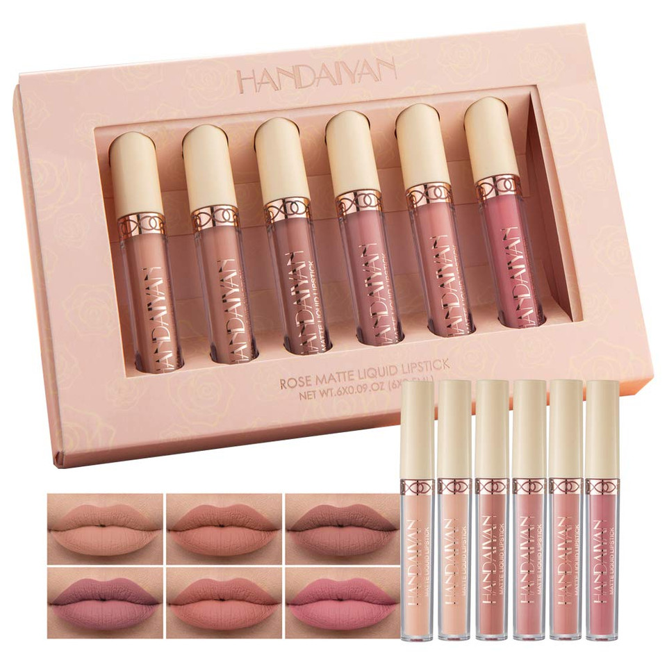 Maepeor Matte Liquid Lipstick 6Pcs Nude Brown Velvety Lip Gloss Kit Long-Lasting Wear Non-Stick Cup And Not Fade Lipstick Set For All Undertone (Nude-Brown Series, 6Pcs-D) Maepeor Matte Liquid Lipstick 6Pcs Nude Brown Velvety Lip Gloss Kit Long-Lasting Wear Non-Stick Cup And Not Fade Lipstick Set For All Undertone (Nude-Brown Series, 6Pcs-D)