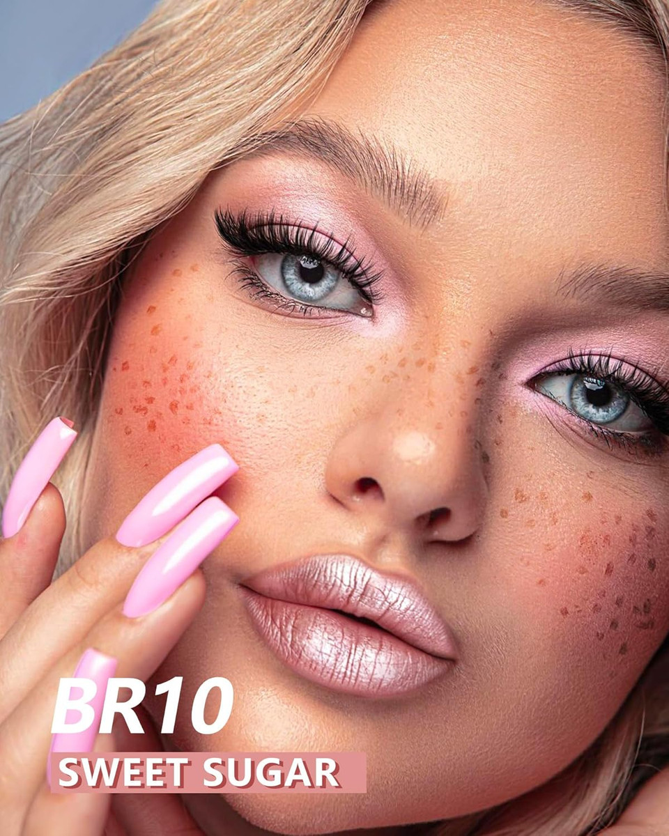 Maki Yika Hot Pink Lipstick For Women Metallic Lipsticks Glitter Long Lasting Lipstick No Smudge No Transfer Liquid Lip Gloss (Br19 Unheated)