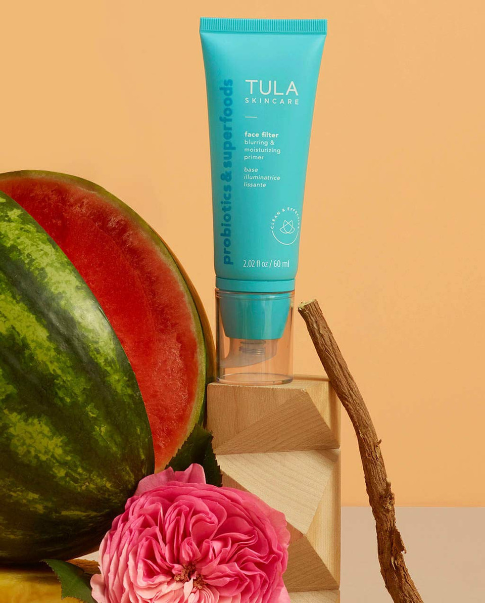 Tula Skin Care Supersize Face Filter Blurring And Moisturizing Primer | Evens The Appearance Of Skin Tone & Redness, Hydrates & Improves Makeup Wear | Original/Sunrise 2.02 Fl. Ozoriginal / Sunrise2.02 Fl Oz (Pack Of 1)
