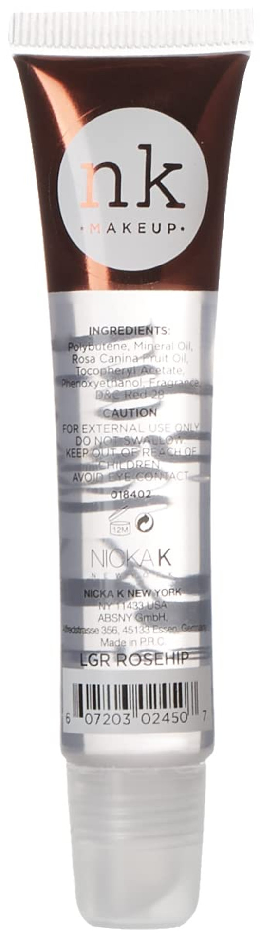 Nicka K Lip Gel Clear With Vitamin E (Rosehip)