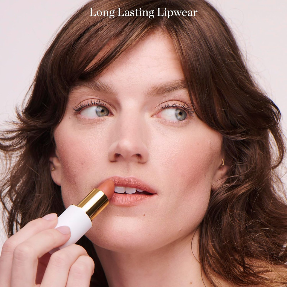 Ogee Full Bloom Sculpted Lipstick (Lulu - White Pink) - Long Lasting Organic Lipstick With Jojoba Oil & Micro Hyaluronic Acid - 70% Organic Ingredients & Made In Usa