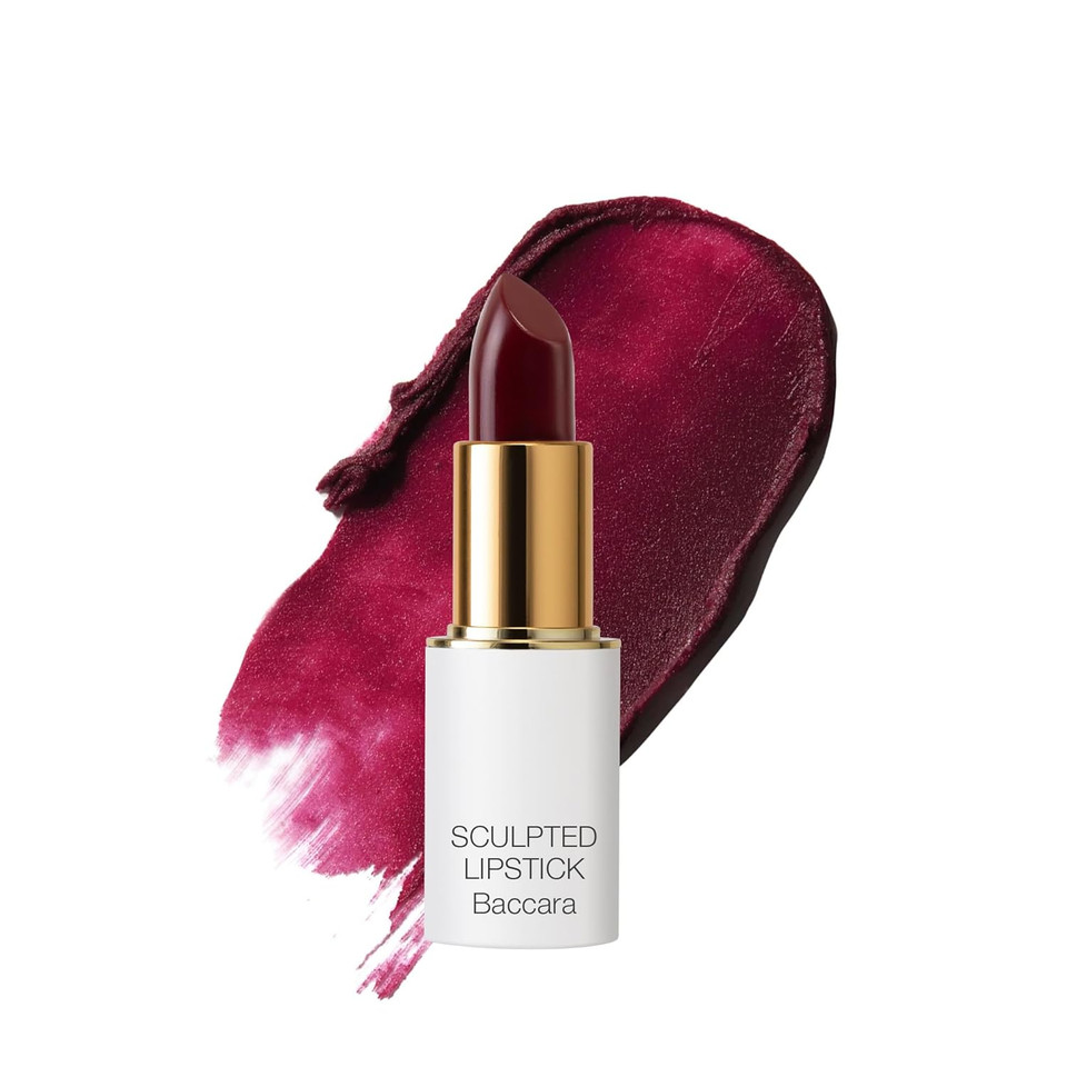 Ogee Full Bloom Sculpted Lipstick (Santana - Cherry Red) - Long Lasting Organic Lipstick With Jojoba Oil & Micro Hyaluronic Acid - 70% Organic Ingredients & Made In Usa