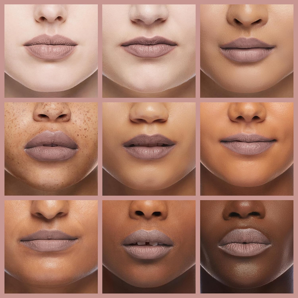 Oulac Matte Liquid Pink Nude Lipstick For Women, Long Lasting Lipstick Waterproof Lip Stain, No Transfer, Creamy High Pigmented Formula With Rose Oil, Vegan & Cruelty-Free, Pink Nude M12
